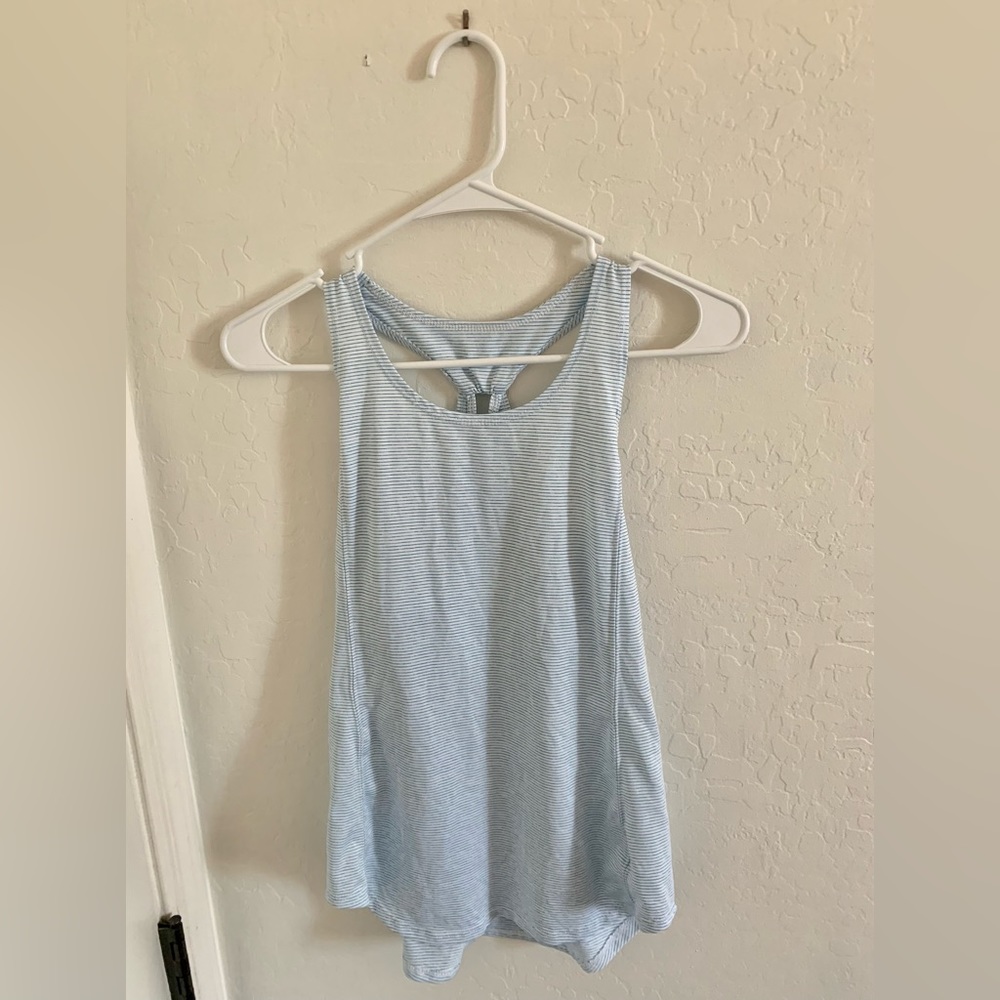 White and Blue Champion Tank Top